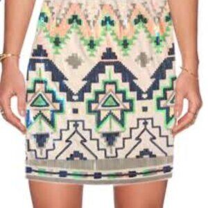 NWT Express Aztec Sequin Mini Skirt